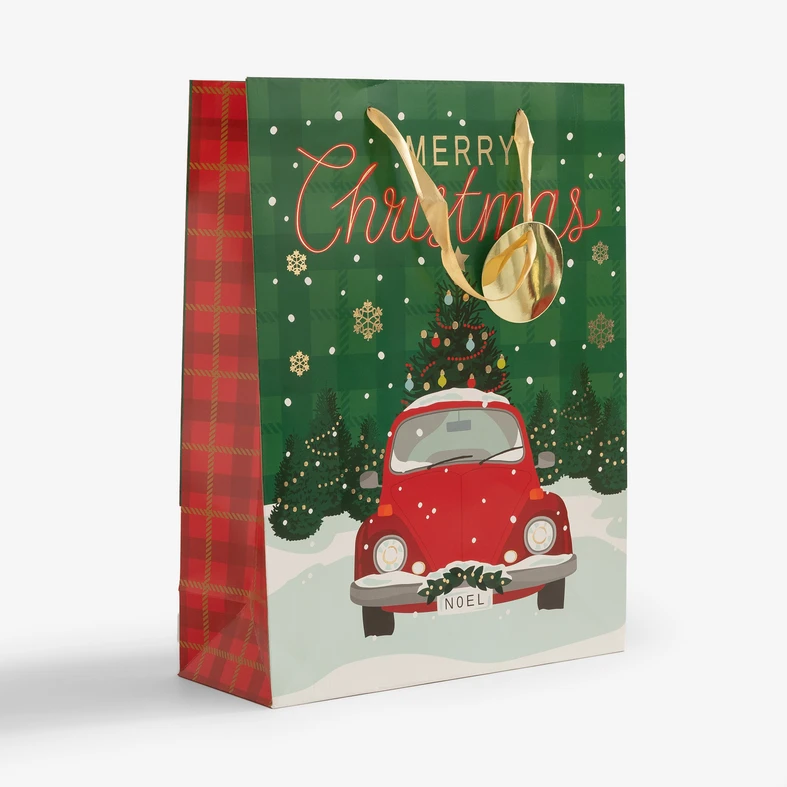 Dárková taška, vánoční, 40 cm, MIX