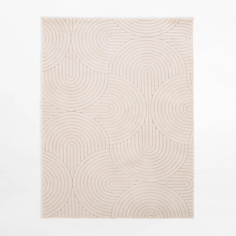 Koberec do obývacího pokoje MODERNO, krémový, 120x160 cm