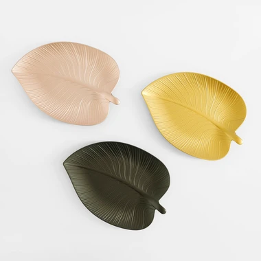 Dekorativní tác, list, 32 cm, MIX