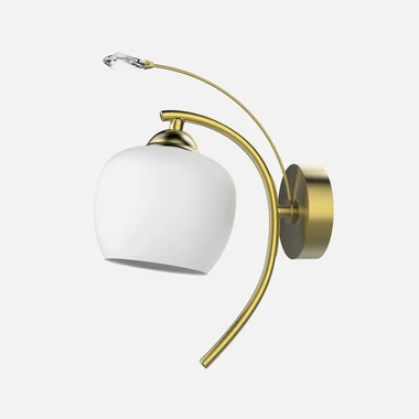 Nástěnné svítidlo PETRA bílo-zlaté
