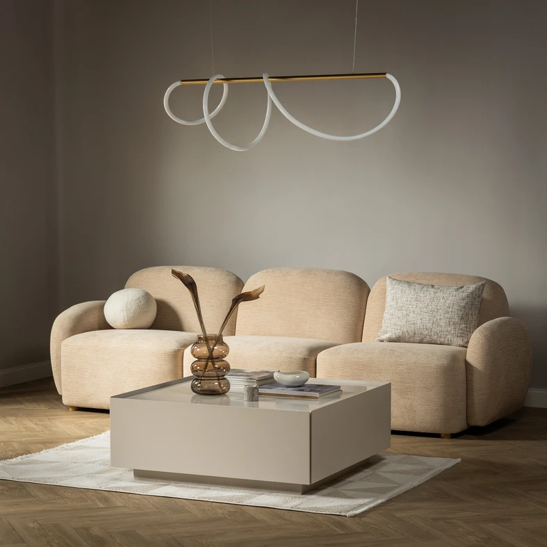 Zlatá lišta LED závěsné svítidlo BALBO