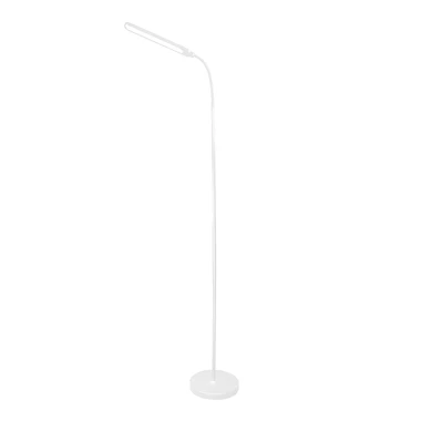 Minimalistická bílá stojací LED lampa