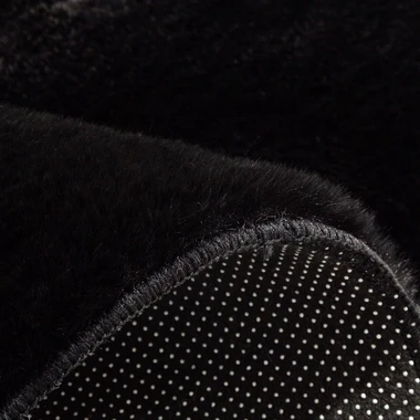 Černý moderní koberec RABBIT, 80x150 cm