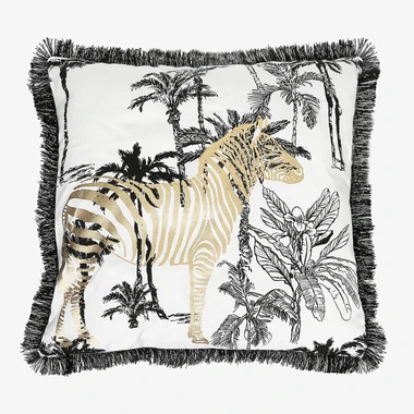 Povlak na polštářek s zebrou SIRE 45x45 cm