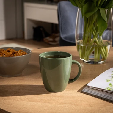 Zelený keramický hrnek 310 ml
