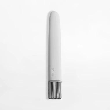 Šedý silikonový kuchyňský štětec