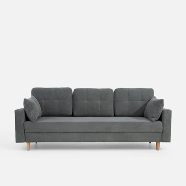 Šedá rozkládací pohovka AURA