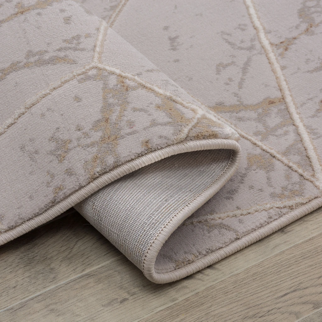 Koberec s dekorem mramoru béžový ALMERA 80x140 cm