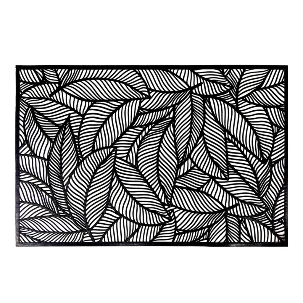 Podložka na stůl listy černá 45x30 cm