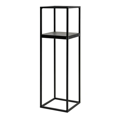 Černý kovový stojan na květináče ve stylu loft LILLIE 62 cm