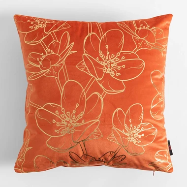 Oranžový povlak na polštář CASILA 45x45 cm