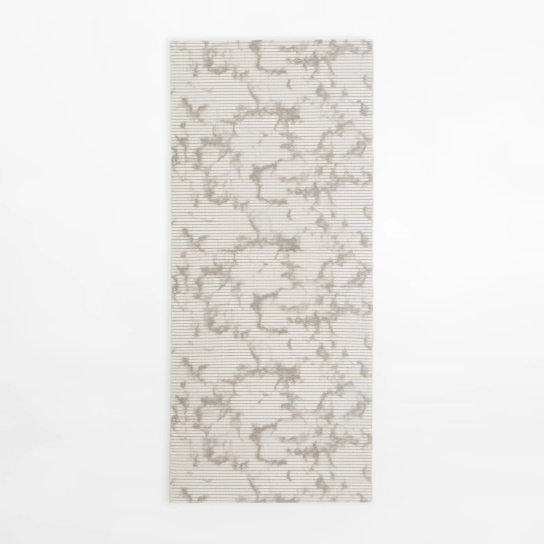 Koupelnová předložka CANARIA, bílá-šedá, 65x150 cm