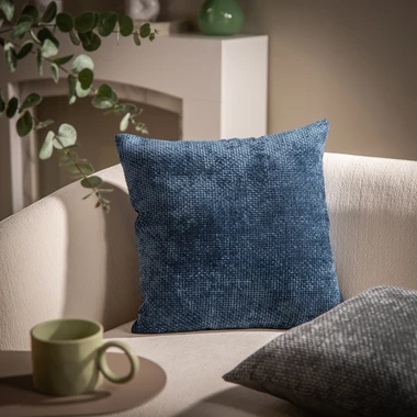 Dekorační tmavě modrý povlak na polštář CARMON 45x45 cm