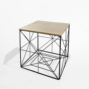 Čtvercový stolek s úložným prostorem