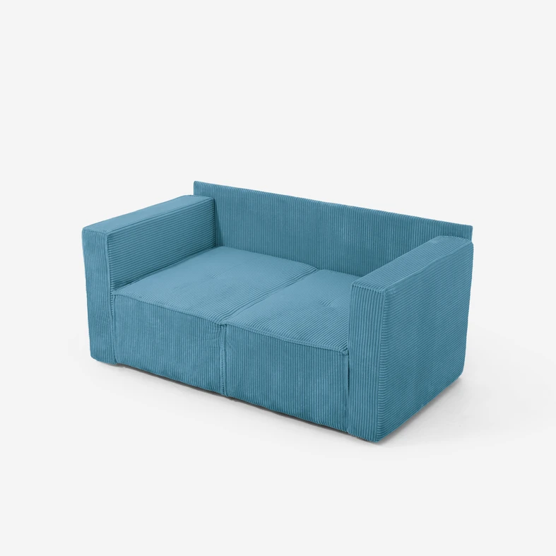 Turkusowa sofa LUSO to połączenie wygody i świeżego akcentu w Twoim salonie.