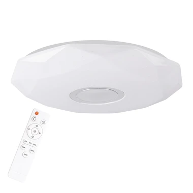 Plafon bílý LED 68W DIAMOND 50 cm s dálkovým ovládáním