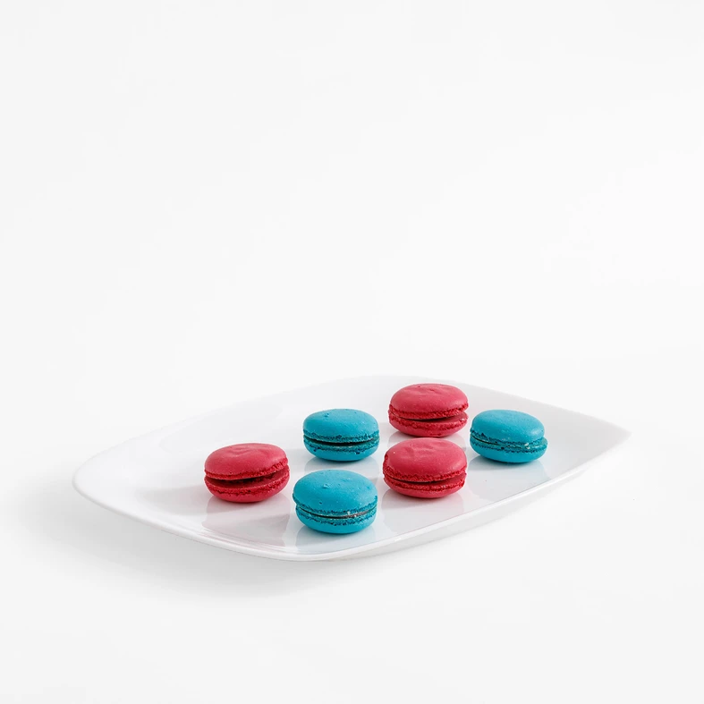 Prostokątny porcelanowy talerz