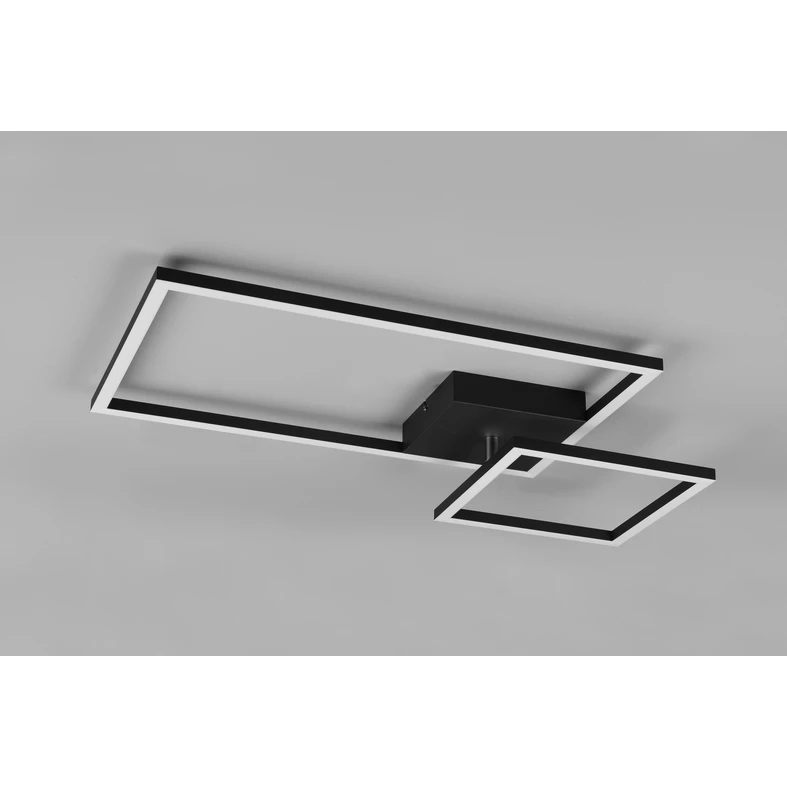 Černé stropní LED svítidlo 25W PADELLA