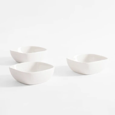 Sada 3 čtvercových servírovacích misek 160 ml