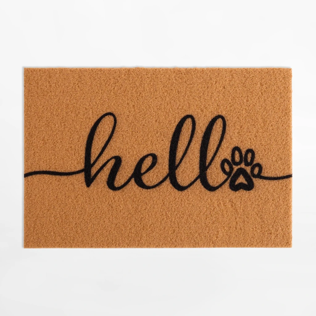 Wycieraczka z napisem hello
