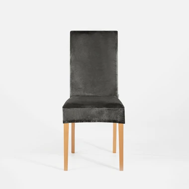 Potah na židli tmavě šedý SENTO 48x48x58