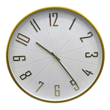 Hodiny 49,5 cm zlato-bílé
