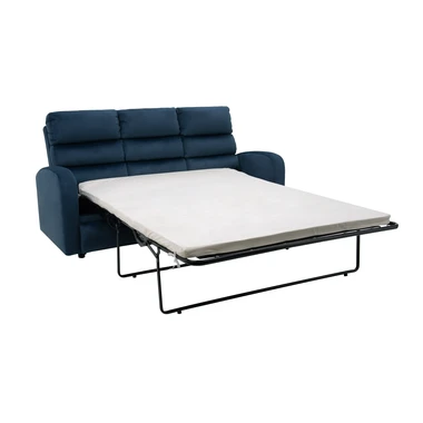 Rozkládací 3místná tmavě modrá pohovka SWELL