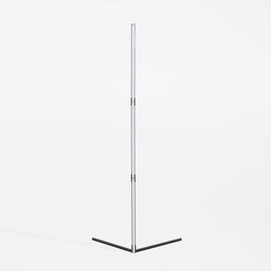 Hudební stojací lampa LED RGB černá s dálkovým ovládáním.