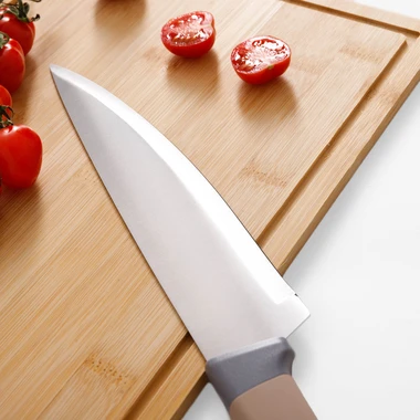 Sada 3 nožů s bambusovým prkénkem na krájení