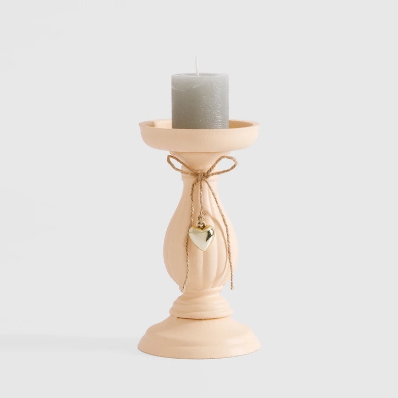 Vintage svícen na jednu svíčku 20 cm