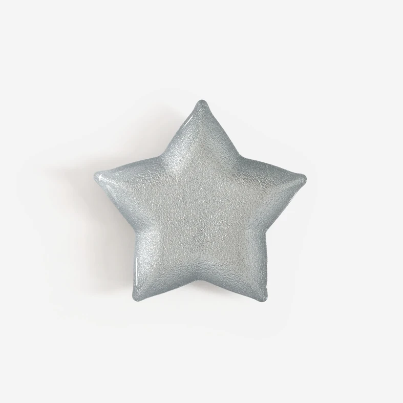 Vánoční servírovací talíř HVĚZDA 20x20x3 cm MIX