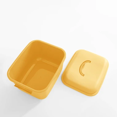 Úložný box na kolečkách, žlutý, 46x37x30 cm