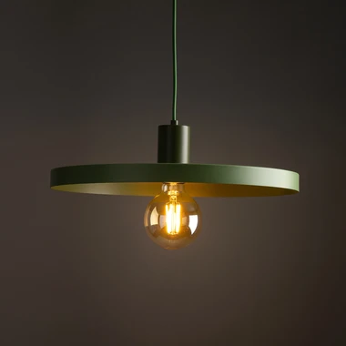 Závěsná lampa SILA GREEN PEAPOD fi 44,5 cm.