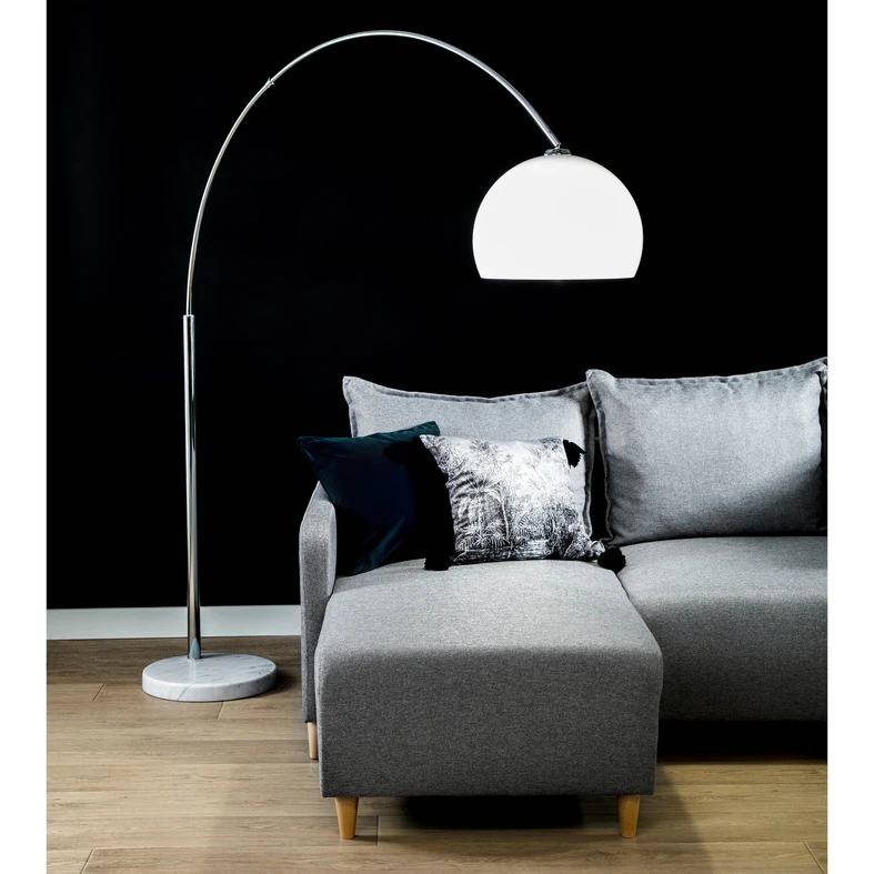 Oblouková stojací lampa do obývacího pokoje VISION