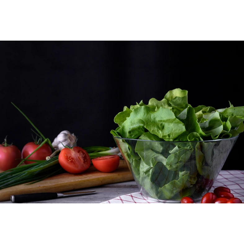 Kulatá skleněná miska na salát DAGA 16,6 cm