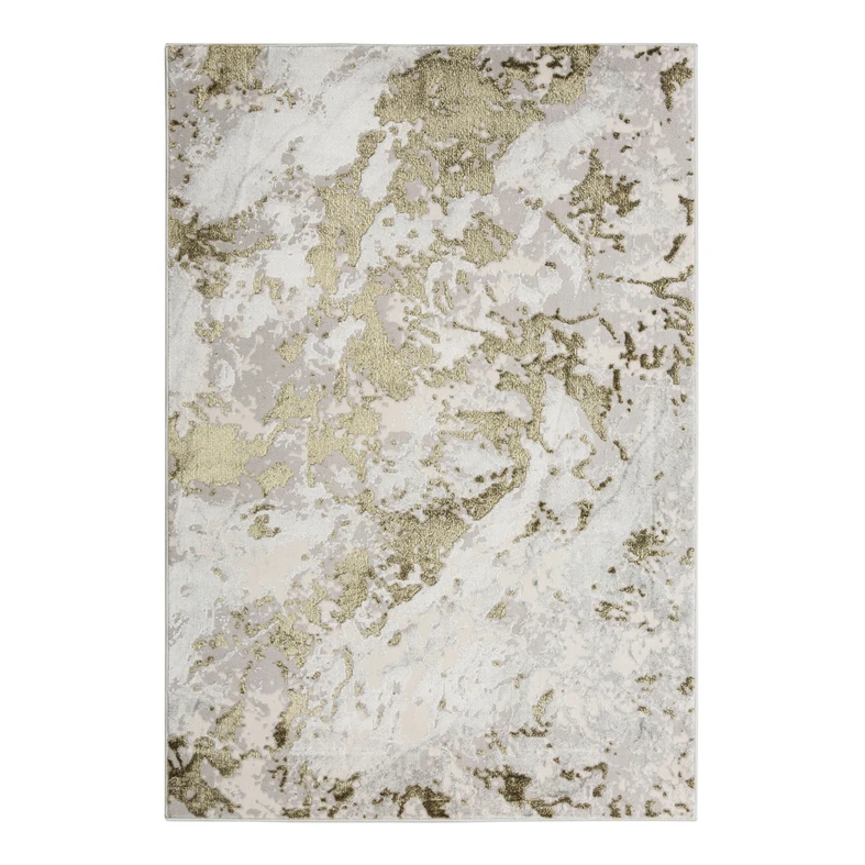 Abstraktní zlatý koberec SUNSET 120x170 cm