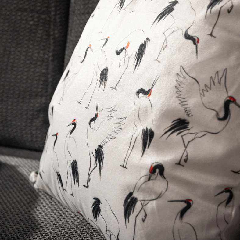 Bílý povlak na polštář LEANDRO 45x45 cm