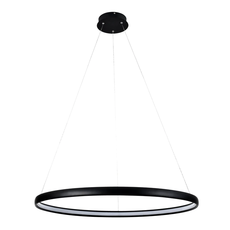 Černé závěsné LED svítidlo CARLO 80 cm
