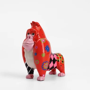 Dekorativní patchworková figurka GORILA