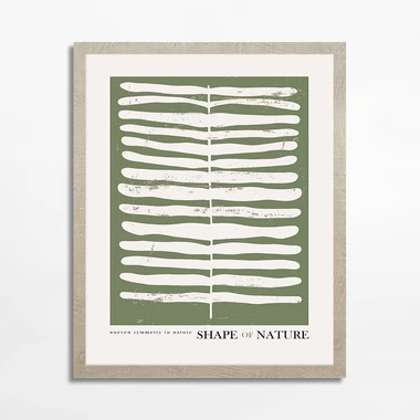 Obraz s rostlinným motivem SHAPE OF NATURE II 40x50 cm