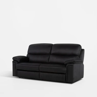 Černá rozkládací trojmístná pohovka DAKO