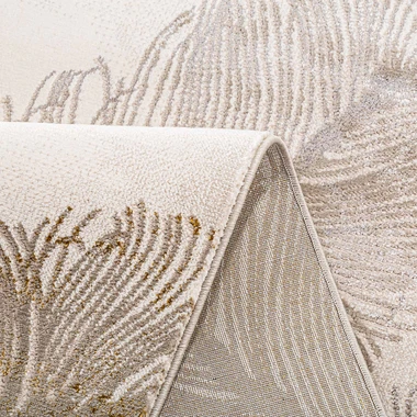 Krémový koberec s pírky SPAZZIO 120x170 cm