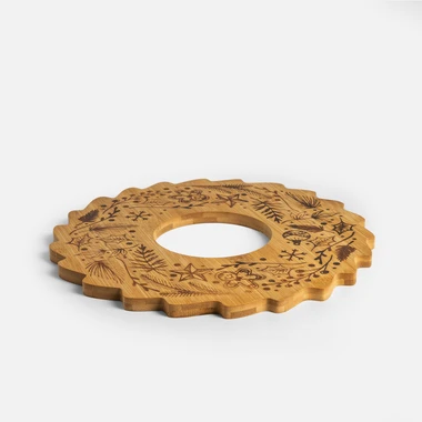 Bambusový podnos na servírování 30 cm