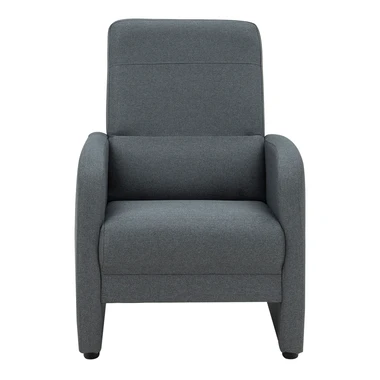 Tmavě šedé čalouněné křeslo IMOLA