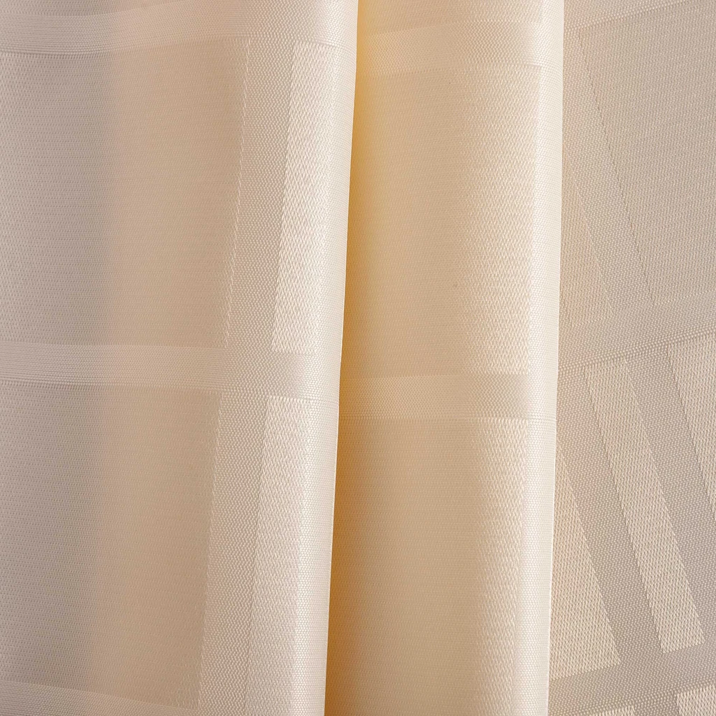 Kostkovaný žakárový ubrus krémový CASCADE 110x160 cm