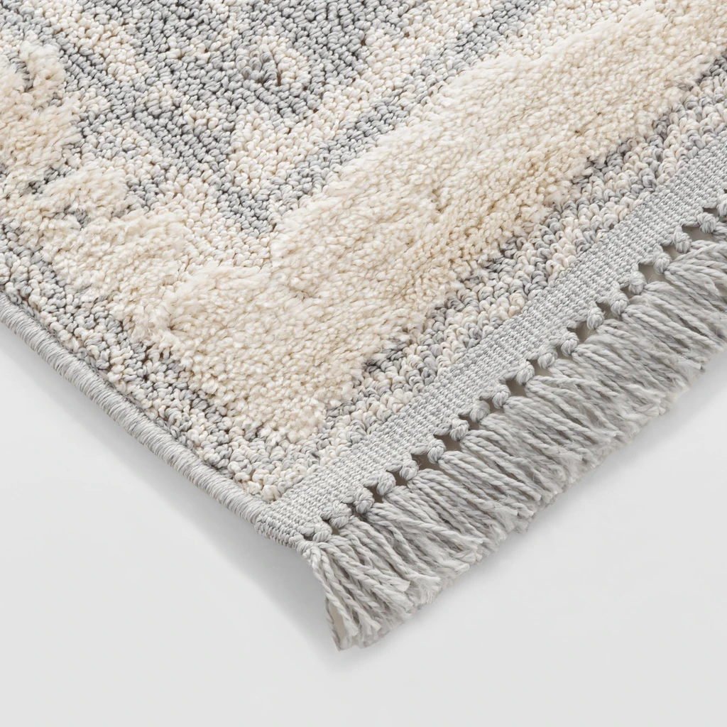 Koberec boho krémový NINA, 80x150 cm