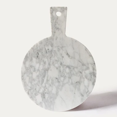 Kulaté mramorové prkénko 28x20 cm