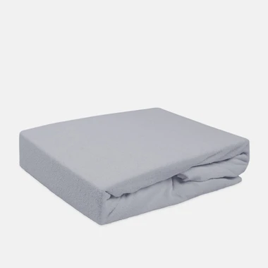 Froté prostěradlo s gumou popelavé PREMIUM 160x200 cm