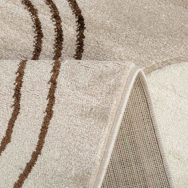 Koberec art déco béžový MILLEY 80x150 cm