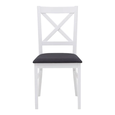 Bílá jídelní židle křížová ZAYDEN